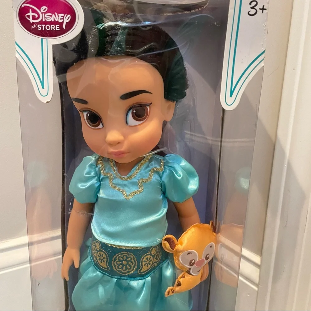 Disney Store Animators Collection Jasmine Doll & Raja Tiger 2015 Release*Read*